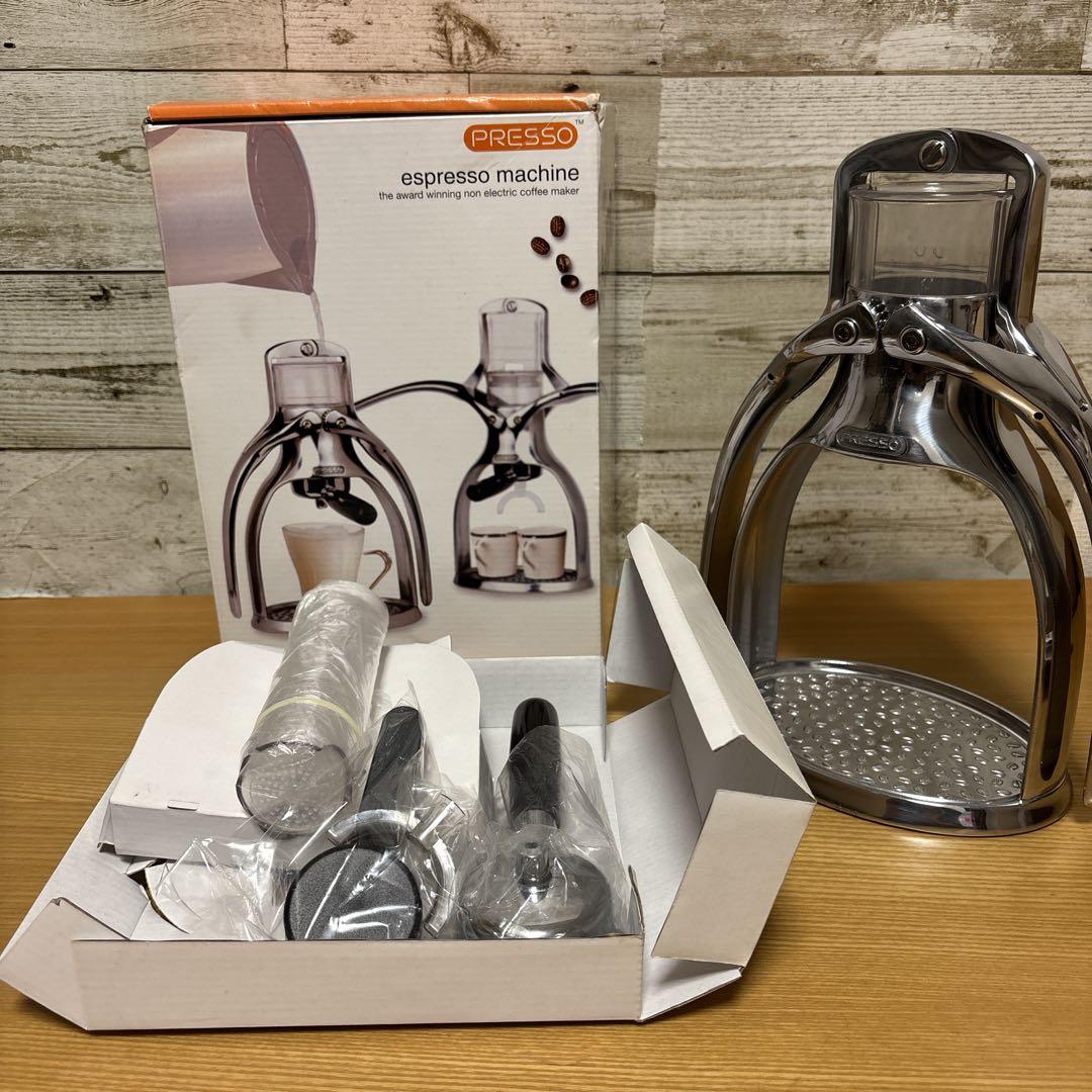 新品 PRESSO プレッソ 手動式エスプレッソメーカー エスプレッソマシン