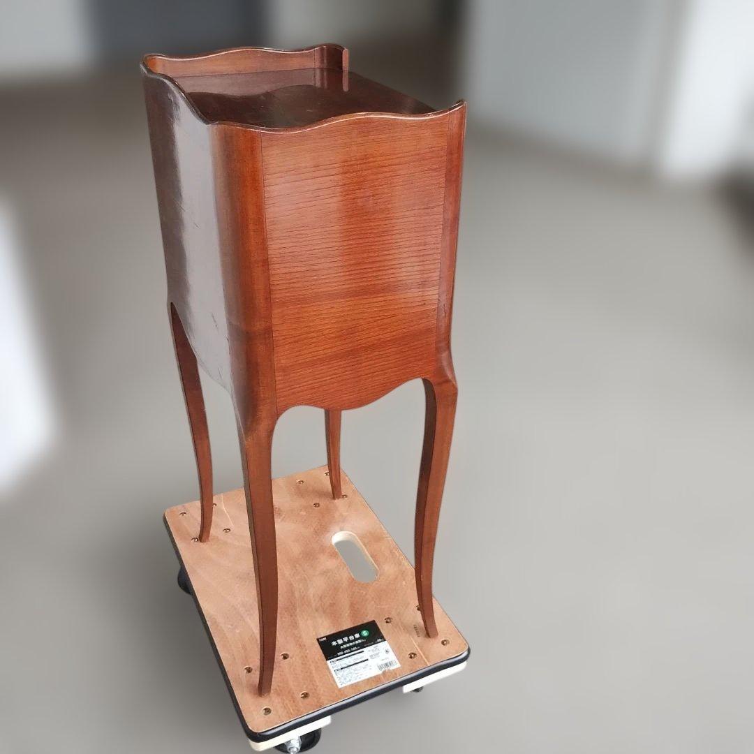 アンティーク　猫足　三段引出し　サイドキャビネット　ナイトキャビネット