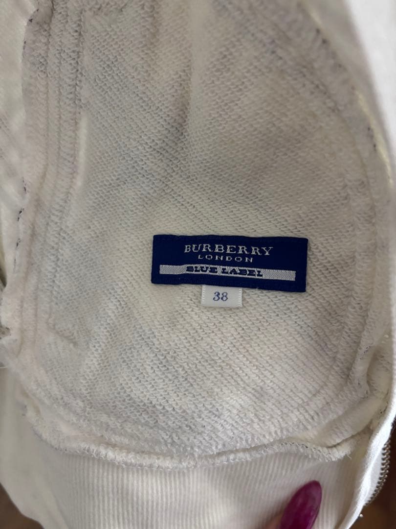 希少Burberry Blue Label チェック柄パーカー