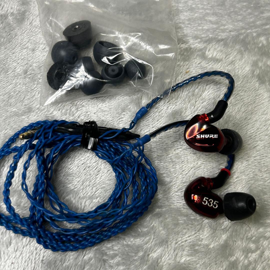 【名機】SHURE SE535LTD 高遮音性イヤホン リケーブル済（非純正）