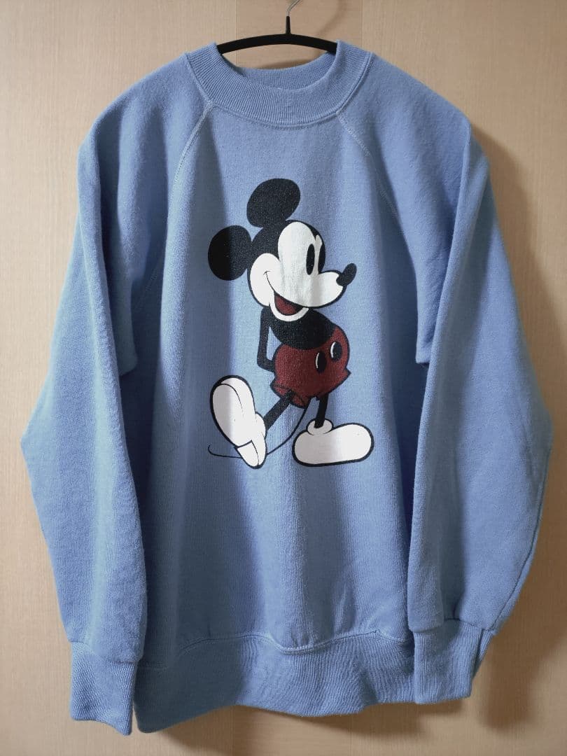 70 Disney ミッキー 白足スウェット M　レア　在原みゆ紀着用