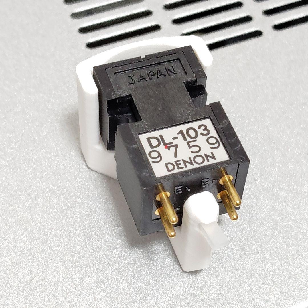 デノン MCカートリッジ DL-103 音質良好美品 ヘッドシェル共