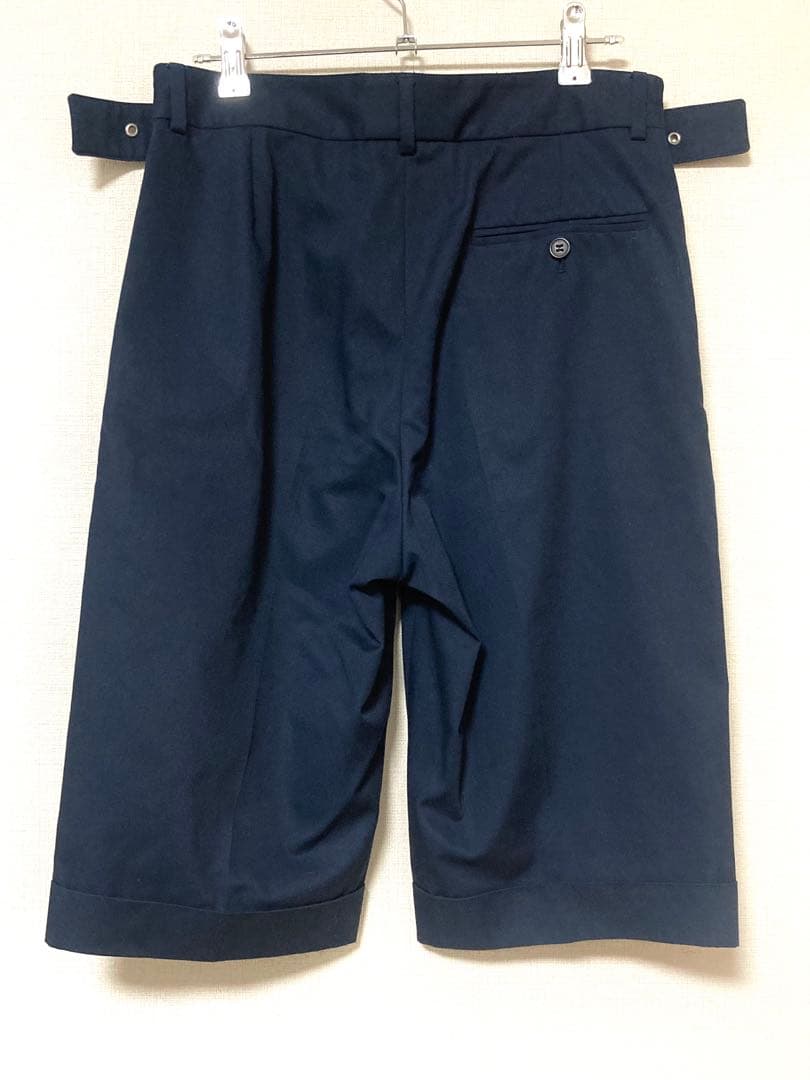 サンローラン パリ　グルカ　タック　ハーフパンツ　ショート　メンズ　ボトムス