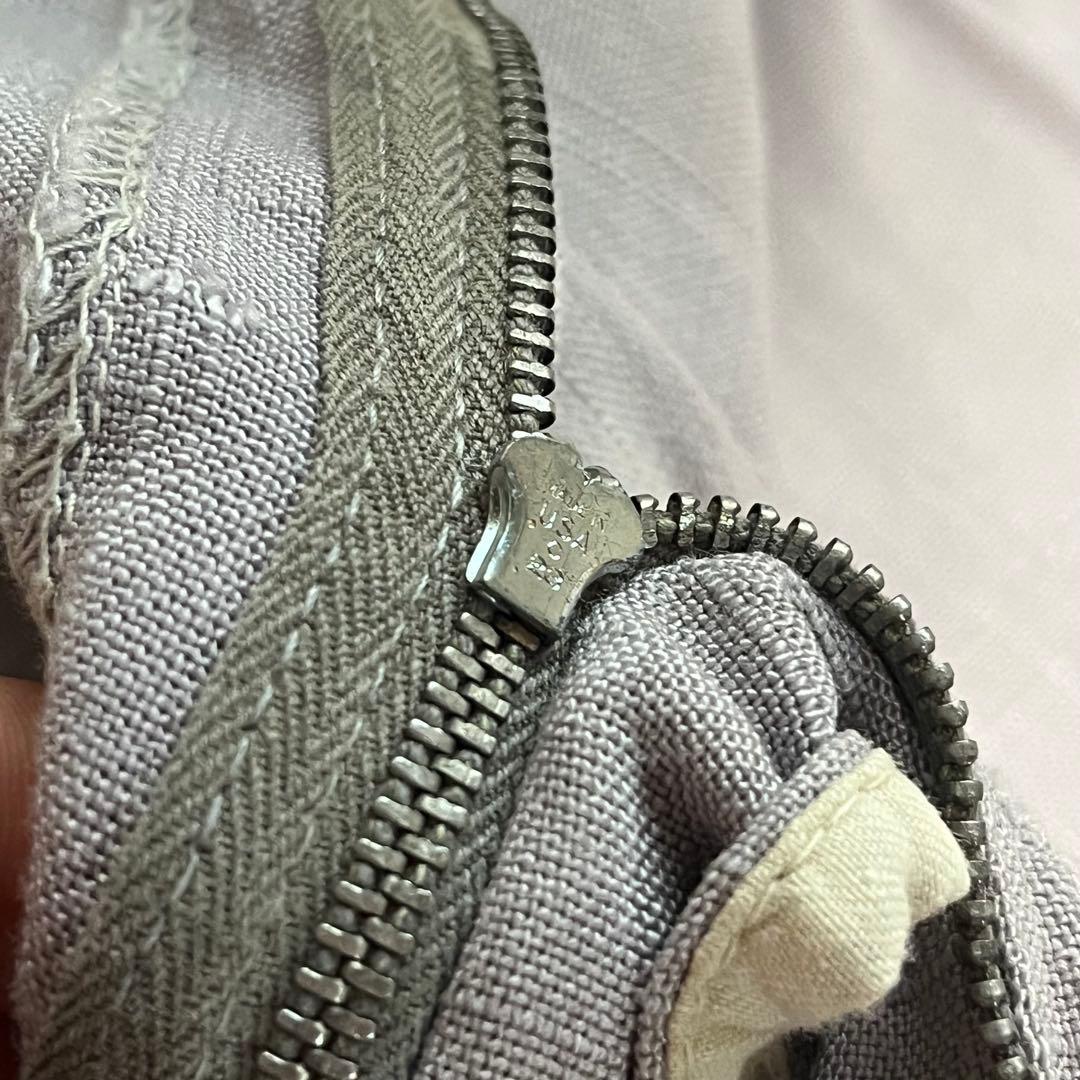 50s ネップ 絣 リネン ヴィンテージ ギャバジン レーヨン 60s ピンク