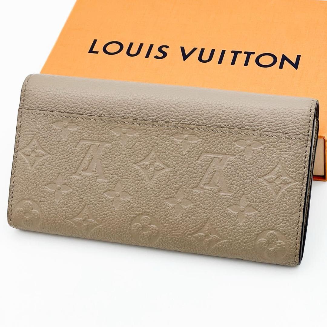 【美品 IC搭載 箱付】ヴィトン アンプラント サラ 長財布 トゥルトレール