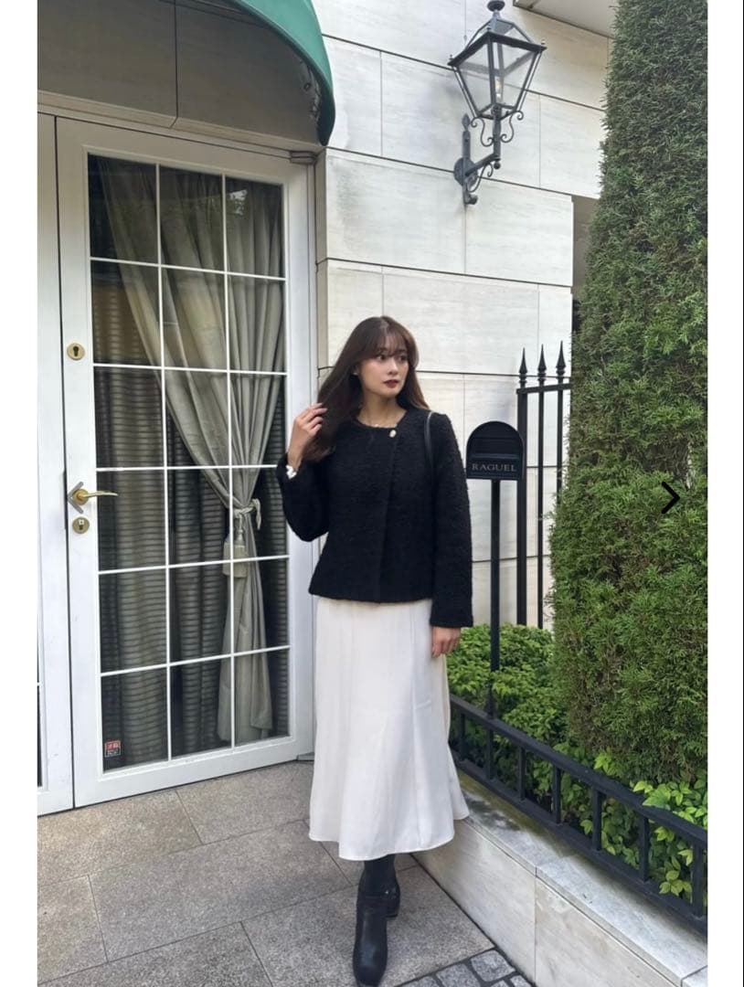 Elise Boucle Peplum Coat 新品未開封　即日発送