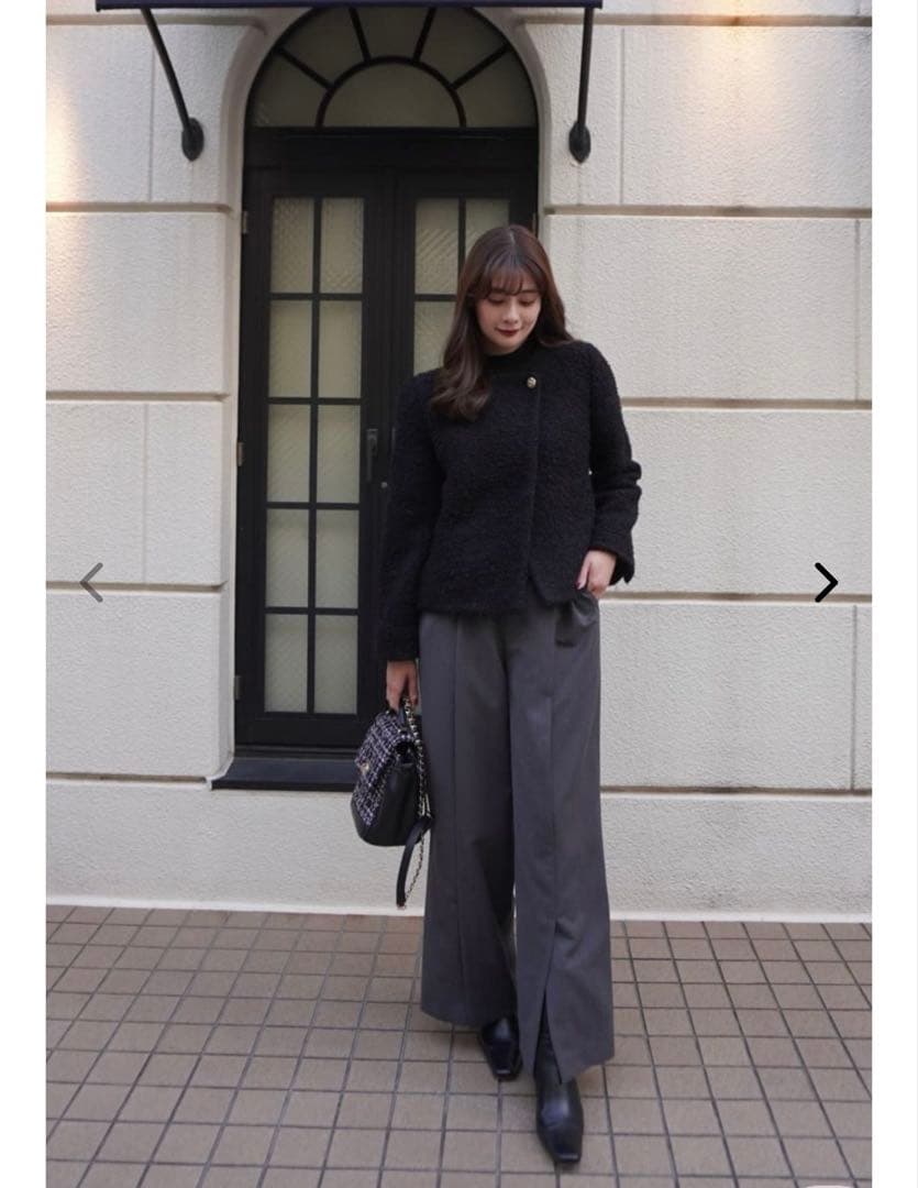 Elise Boucle Peplum Coat 新品未開封　即日発送