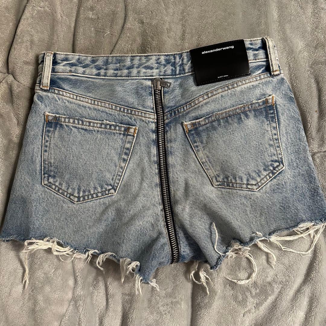 【Mimi】アレキサンダーワン デニムショートパンツ サイズ25