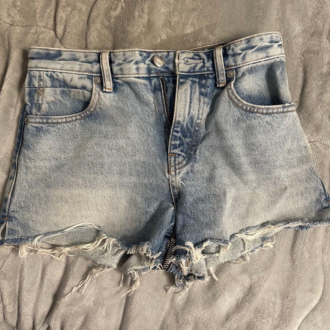 【Mimi】アレキサンダーワン デニムショートパンツ サイズ25