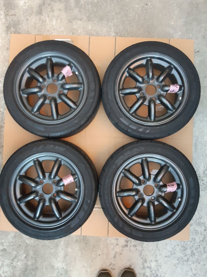 RSワタナベ&アドバンad07 4本セット&協永産業レデューラレーシングナット