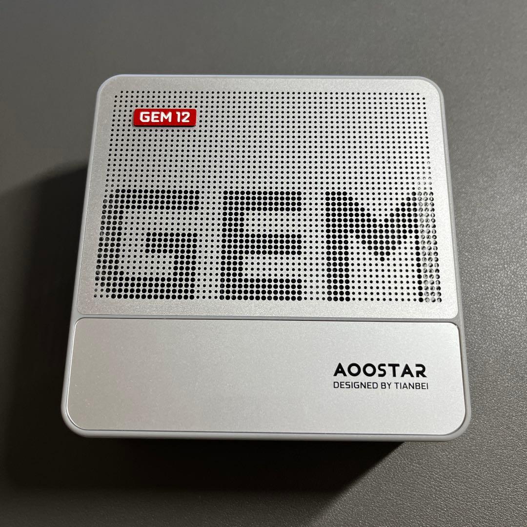 AOOSTAR GEM 12 ミニPC DDR5 32GB SSD抜き