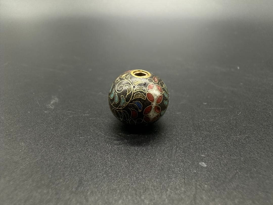 七宝焼　緒締　骨董古美術