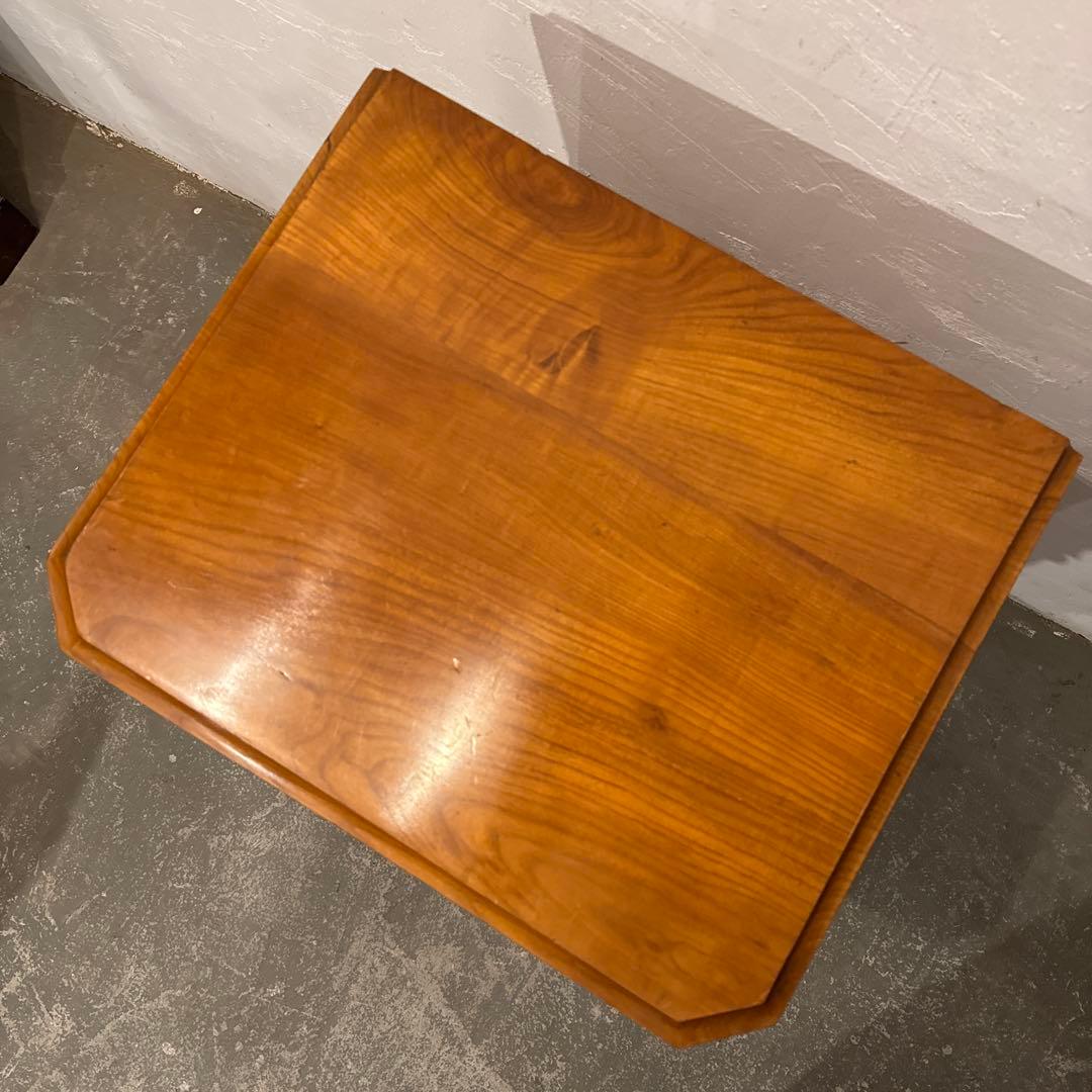 年末年始saleヴィンテージ　木製サイドテーブル　引き出し／扉収納付き