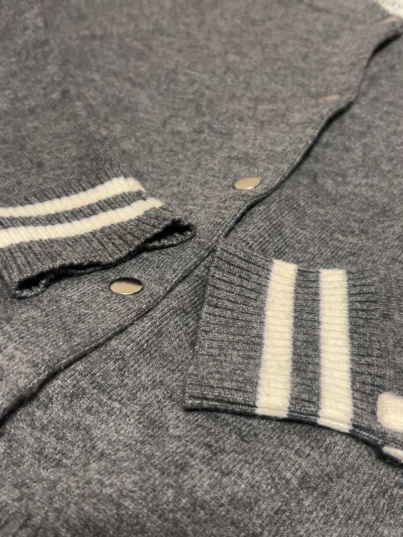 BIBIY. TRACK CARDIGAN グレー