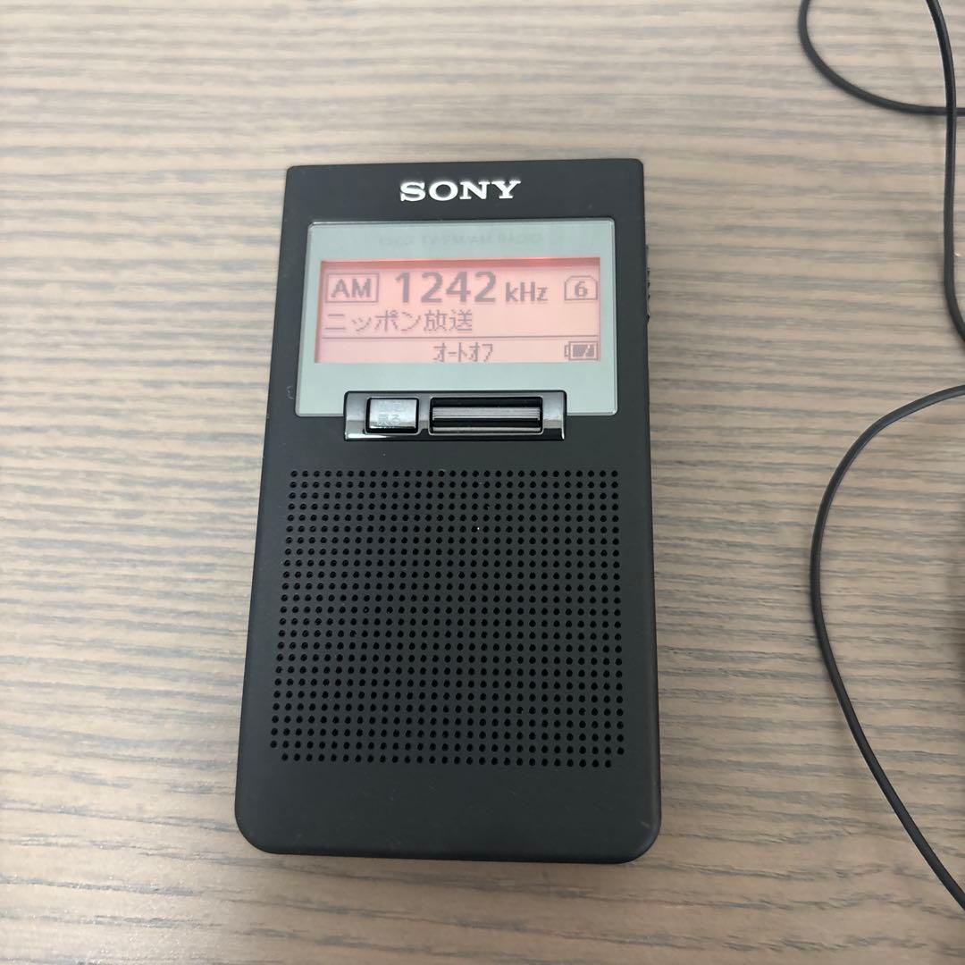 美品☆SONY FM/AMラジオ XDR-63TV 動作品　アンテナケーブル付き