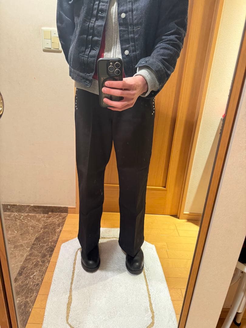 完売品BADWAY×Dickiesスタッズワークパンツ