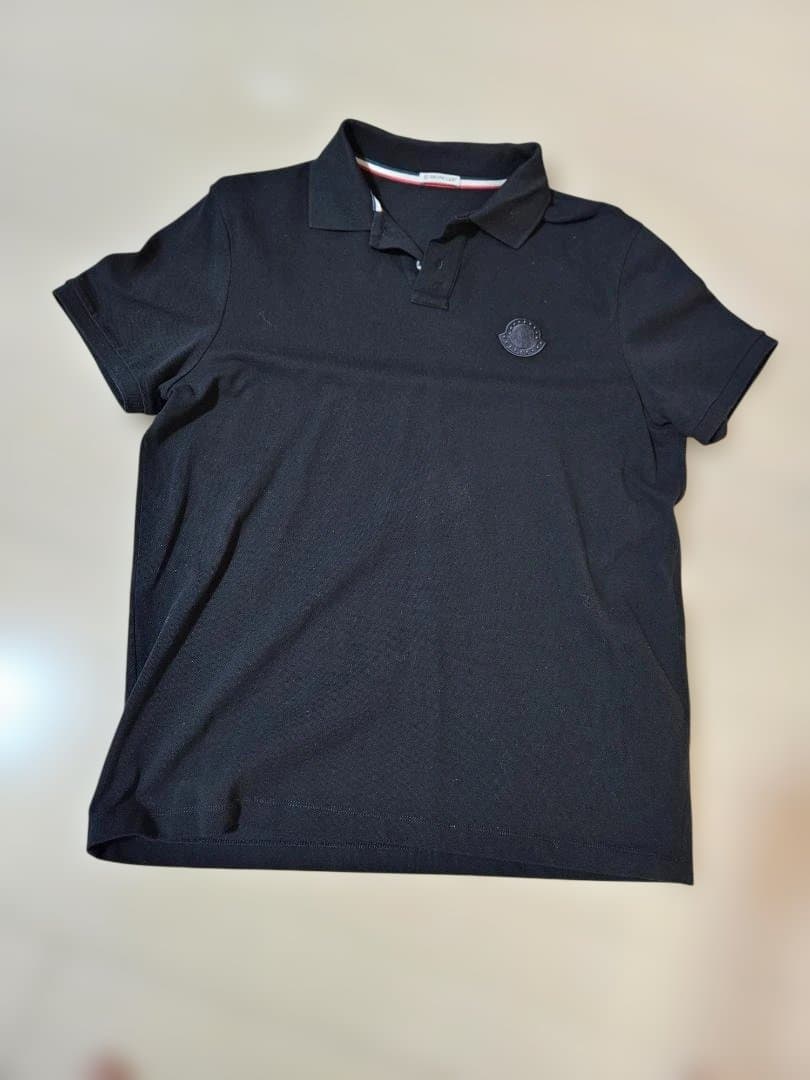 MONCLERブラックポロシャツsizeXL