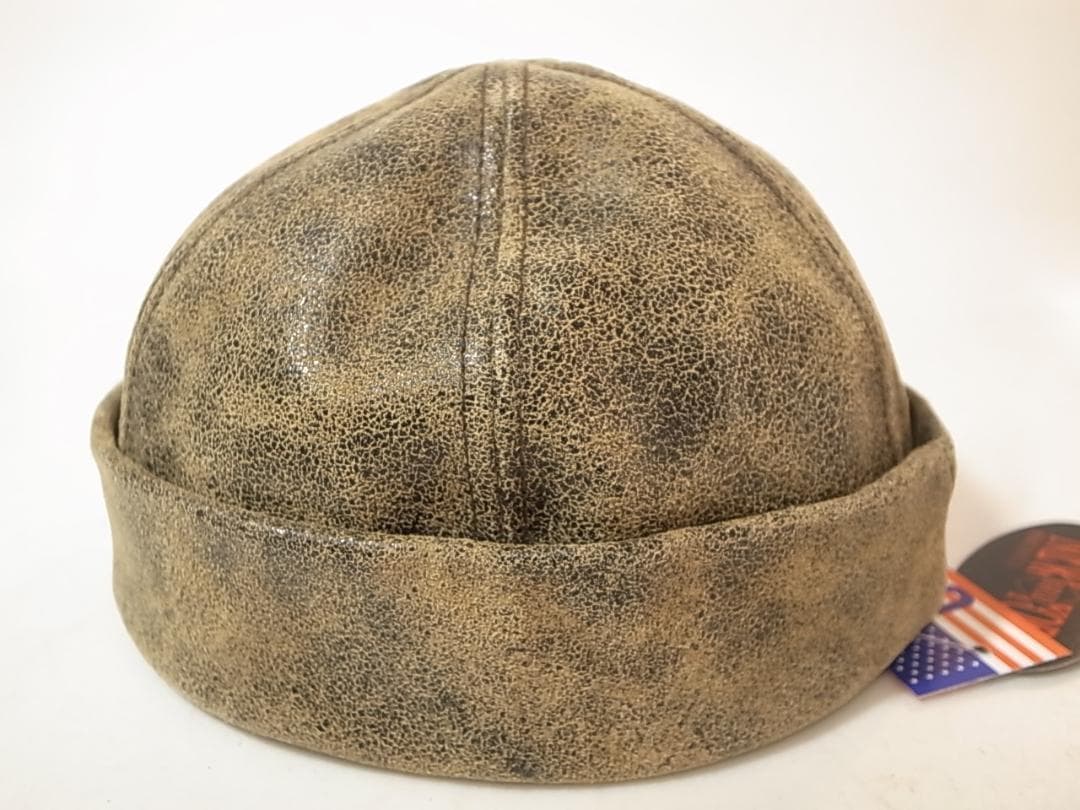 米国製Antique Leather Thugビンテージ革製ショートワッチ XL