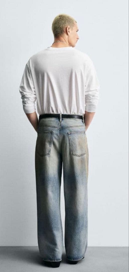 ZARA バギーフィットジーンズ　acne 風 EUR42 USA32