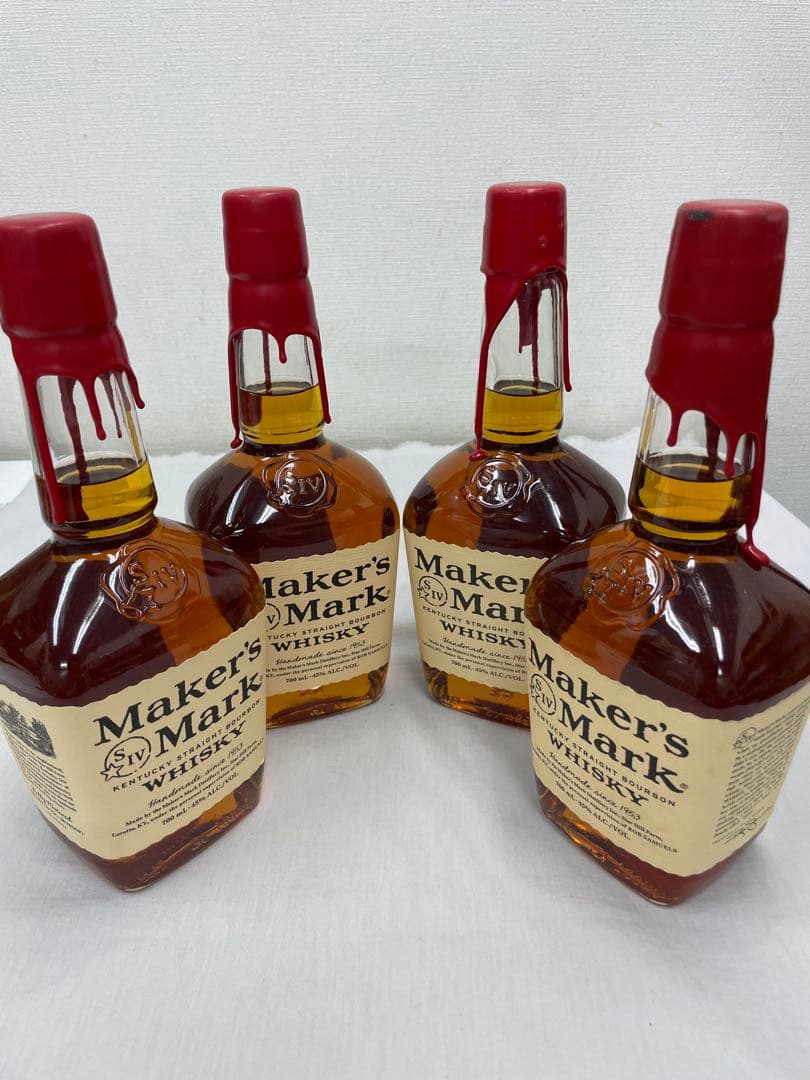 Maker's Mark ウイスキー 700ml 4本セット　未開封