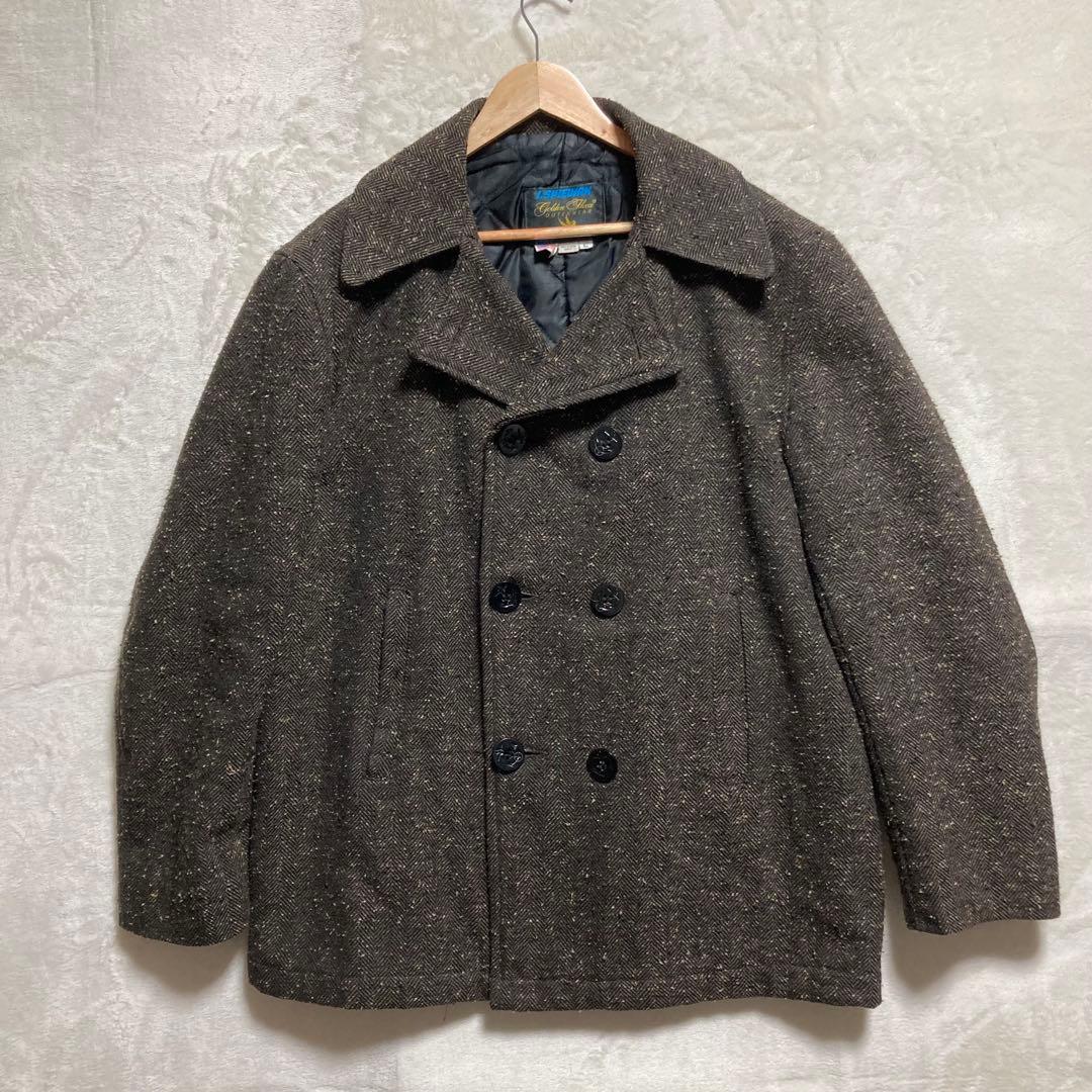 タ*リ様 80s SPIEWAK USA製 キルティングピーコート 実寸 XL