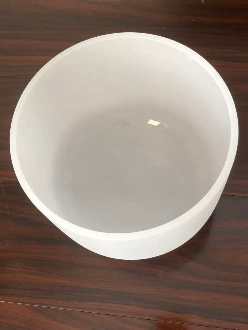 【新品・美品】クリスタルボウル8インチ音階C フロスト