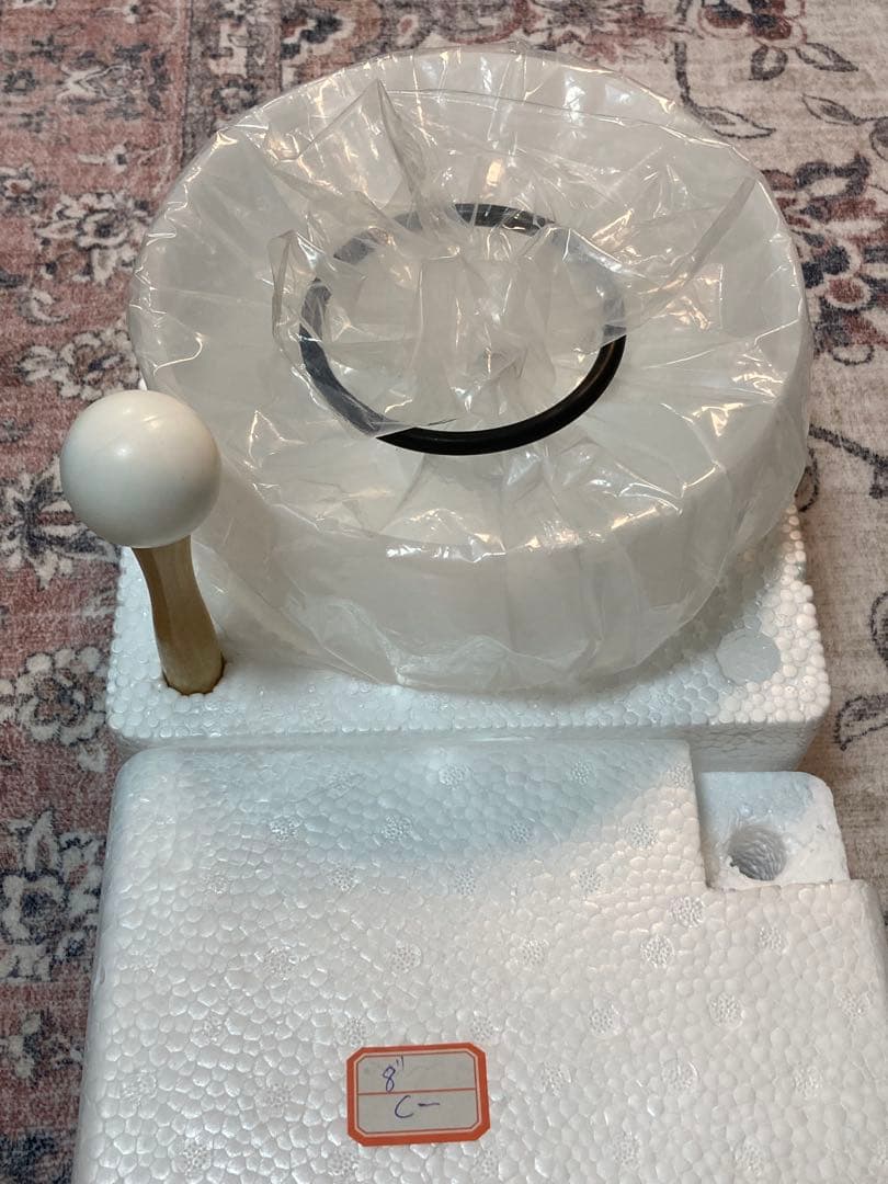 【新品・美品】クリスタルボウル8インチ音階C フロスト