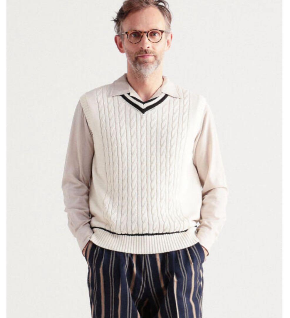 【タグ付き未使用】TOMORROWLANDオーガニックコットン チルデンベスト