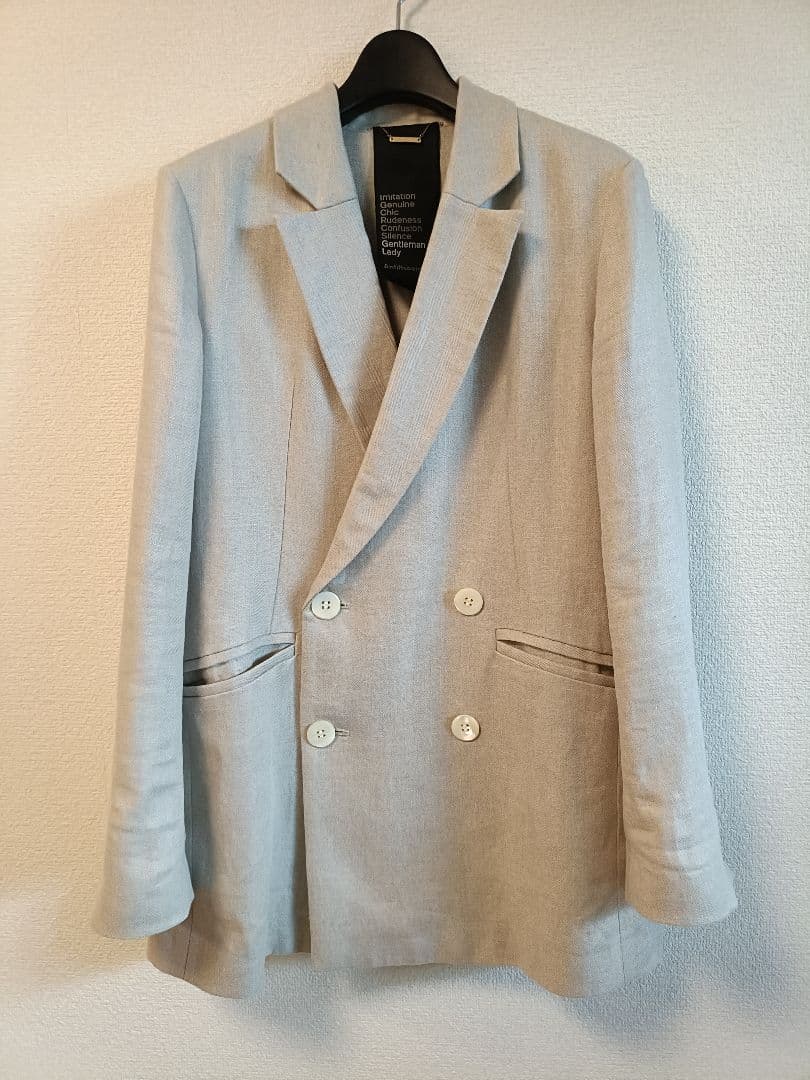 Chaos(カオス)　リネンヘリンボンジャケット　ベージュ55