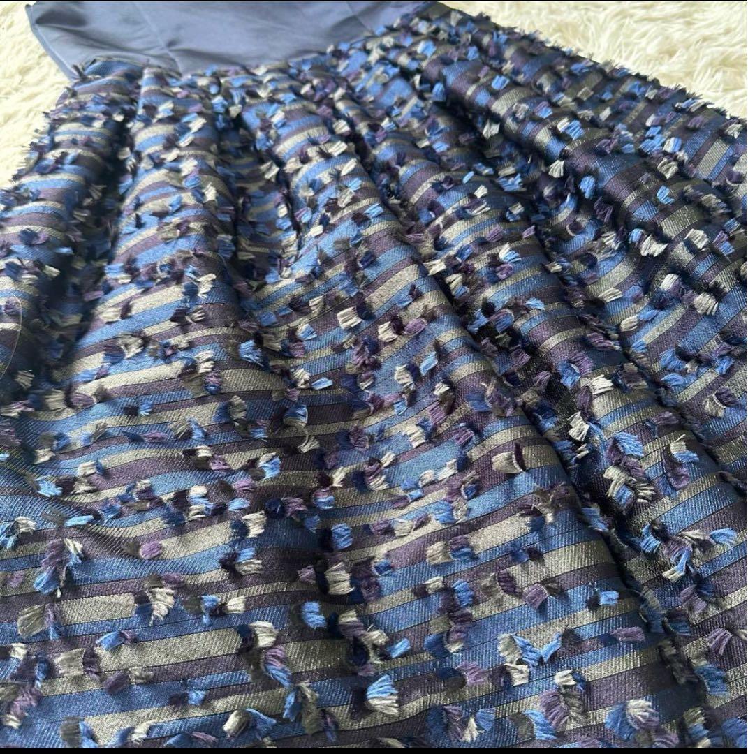 familiar ファミリア ドレス ネイビー フレアワンピース パニエ