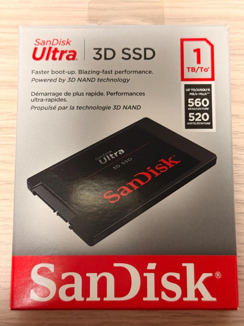 Sandisk ウルトラ 3D SSD 1TB SDSSDH3-1T00-J25