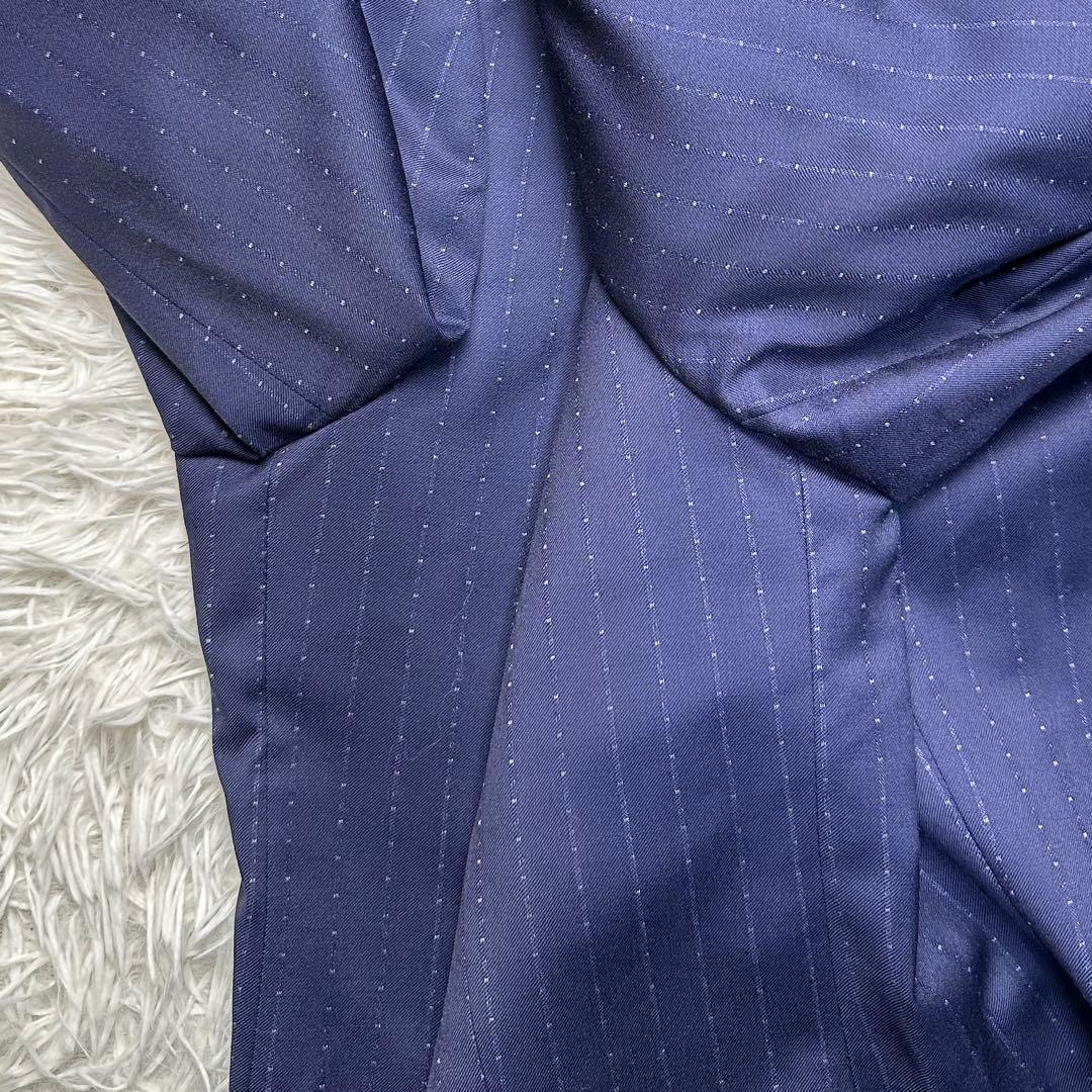 現行 極美品 ポールスミス カノニコ セットアップ 光沢 2トーンネイビー M2