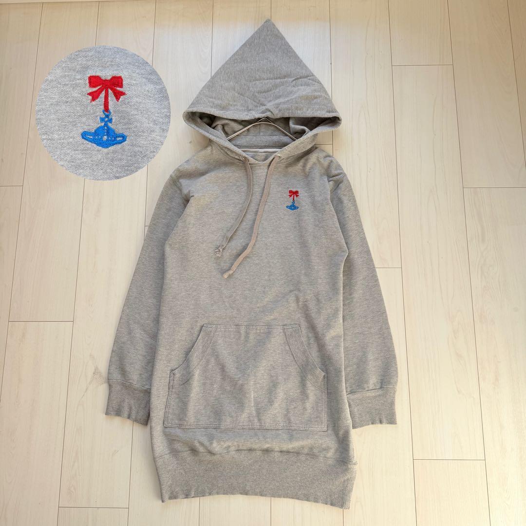 希少✨ヴィヴィアンウエストウッド ミニワンピース パーカー オーブ刺繍 M