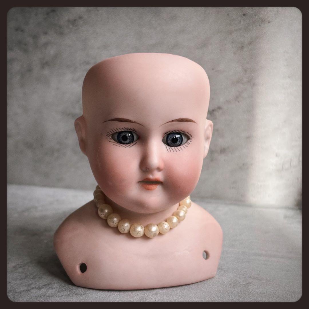アンティーク ドイツ　Armand Marseille 製 ビスクドールヘッド