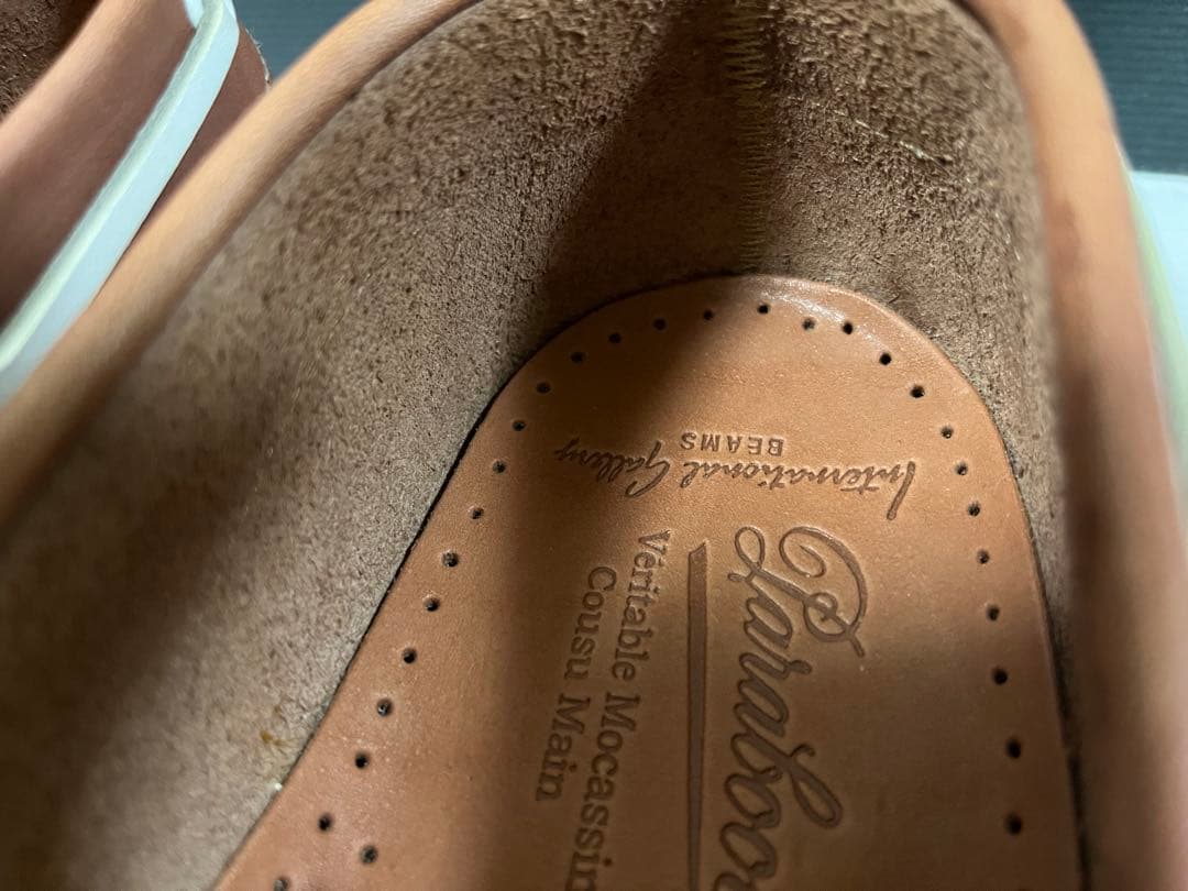 パラブーツ バース キルト付き モカシン デッキシューズ UK8