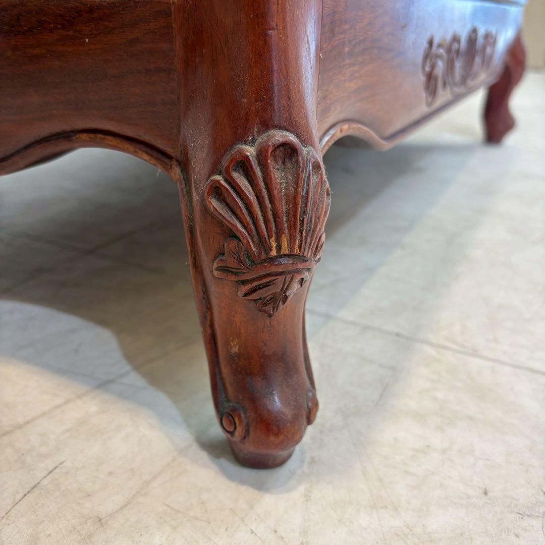 アジアンヴィンテージ　唐木家具　猫脚　4段チェスト