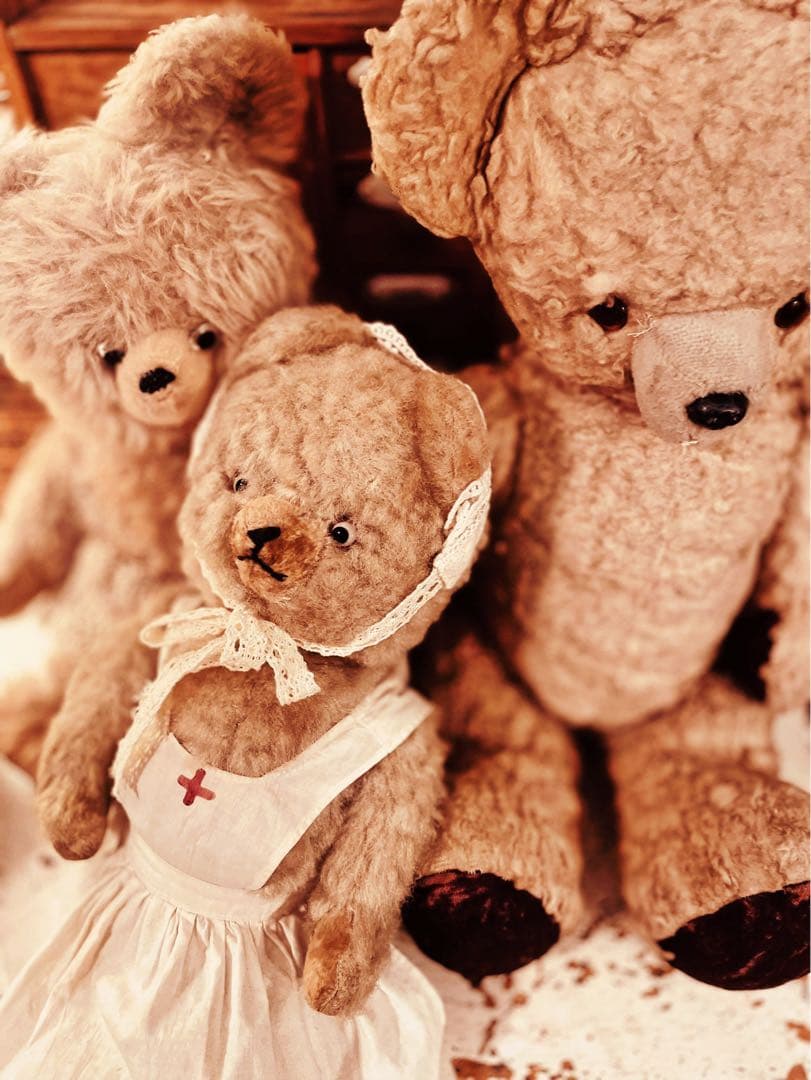 く*ん様 フランス　ヴィンテージベア　モコモコ♡⸝⸝⸝⸝ アンティークベア