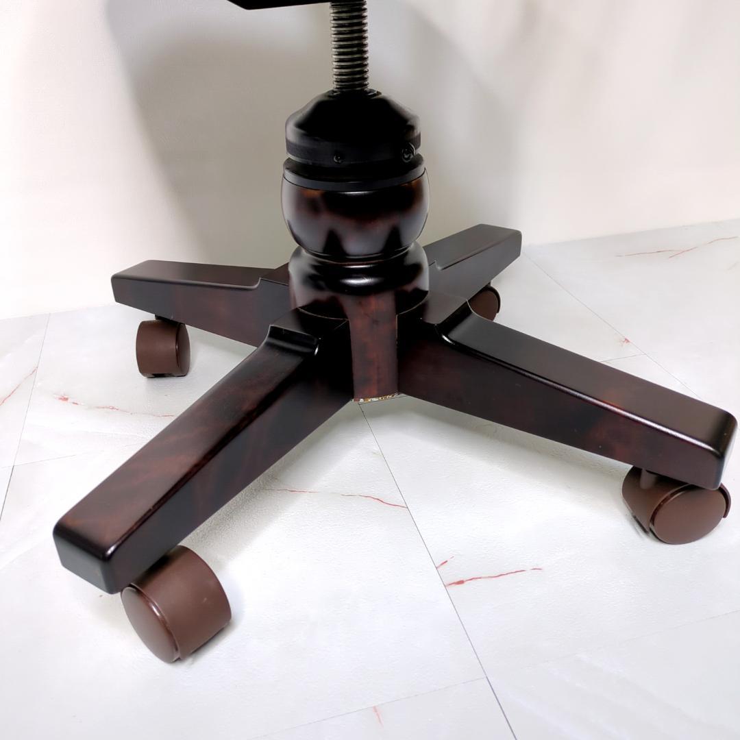 北海道民芸家具 デスクチェア キャプテンチェア キャスター付 椅子 樺 無垢材