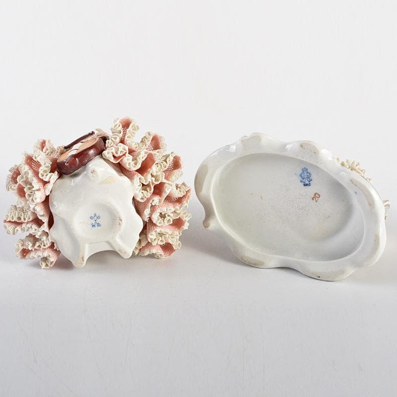 専用フォルクシュテットなど　フィギュリン陶人形レースドール　2点　C　R7068