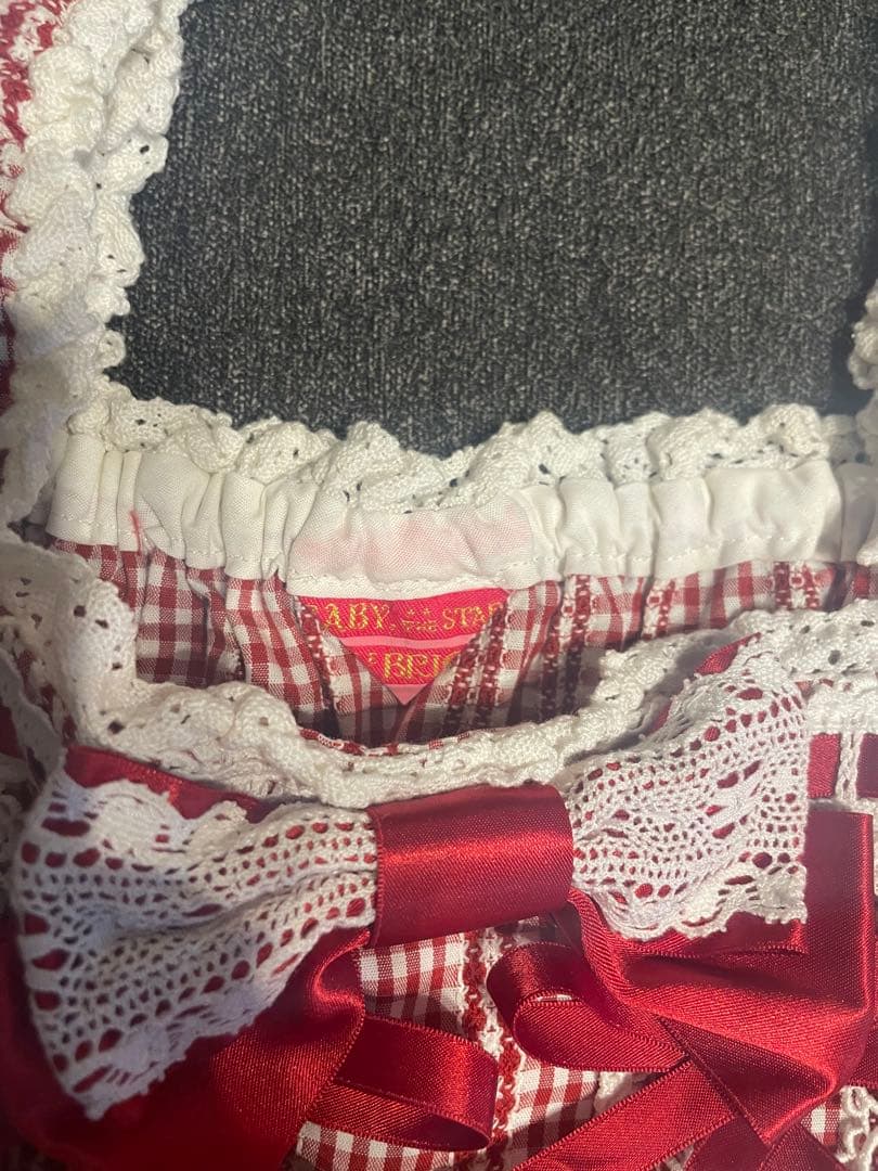 真*】様 ベイビーザスターズシャインブライト 赤　ギンガムチェック