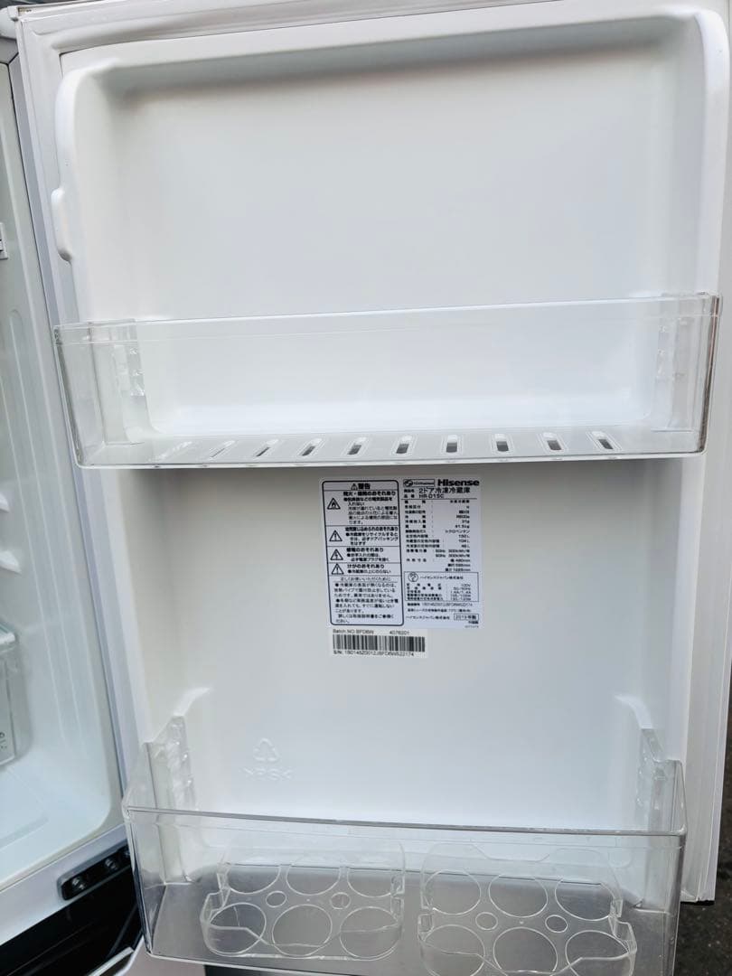 極美品ハイセンスホワイト家電／冷蔵庫150L＆洗濯機５.5kgセット