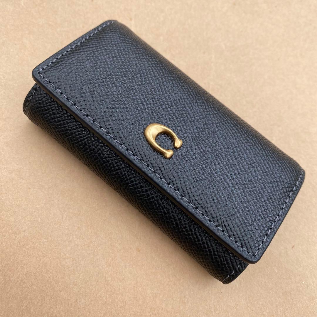 キーホルダー　キーケース　キーリング　ブラック