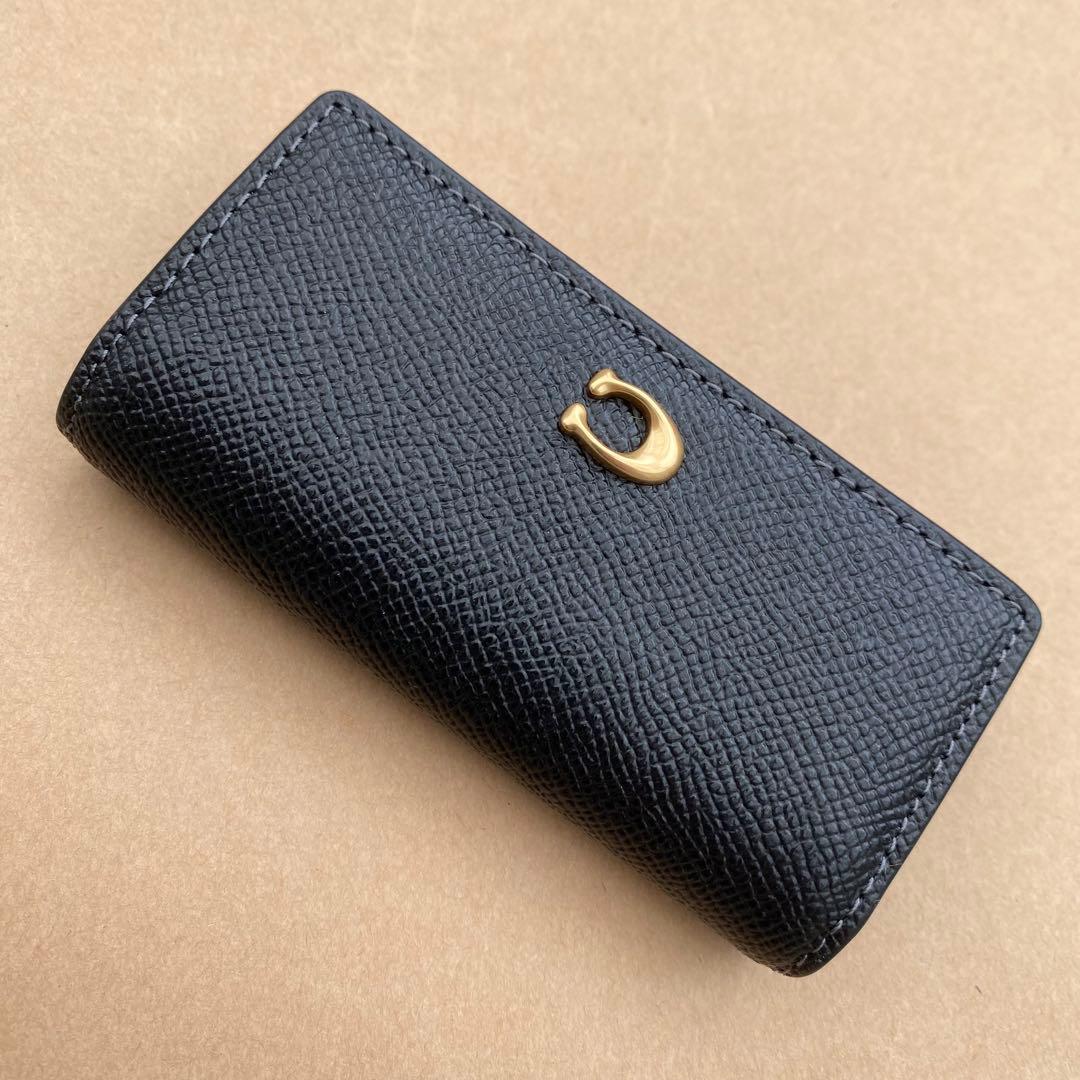 キーホルダー　キーケース　キーリング　ブラック