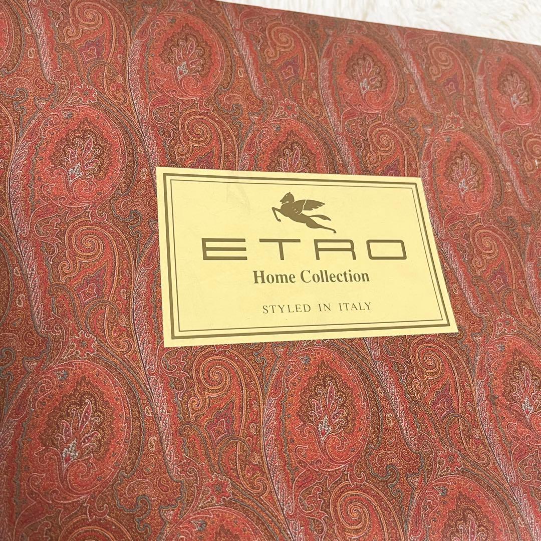 未使用 ETRO エトロ ペイズリー柄 プリントフラットシーツ シーツ