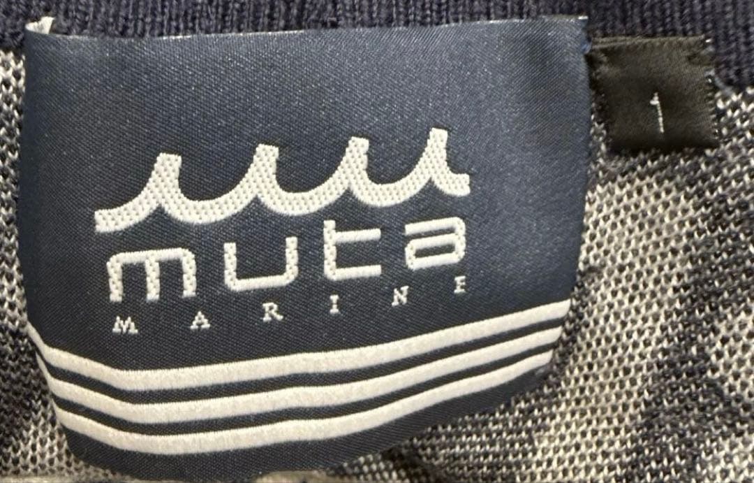 muta MARINE ムータマリン　ウール混　総柄　ニット　ワンピース　S