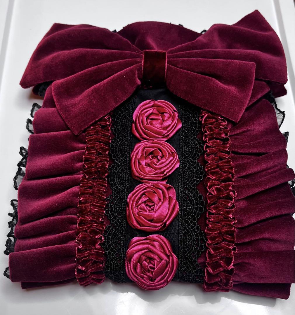 【新品未使用】Reizend(ライツェント)さん 薔薇のヘッドドレス/赤