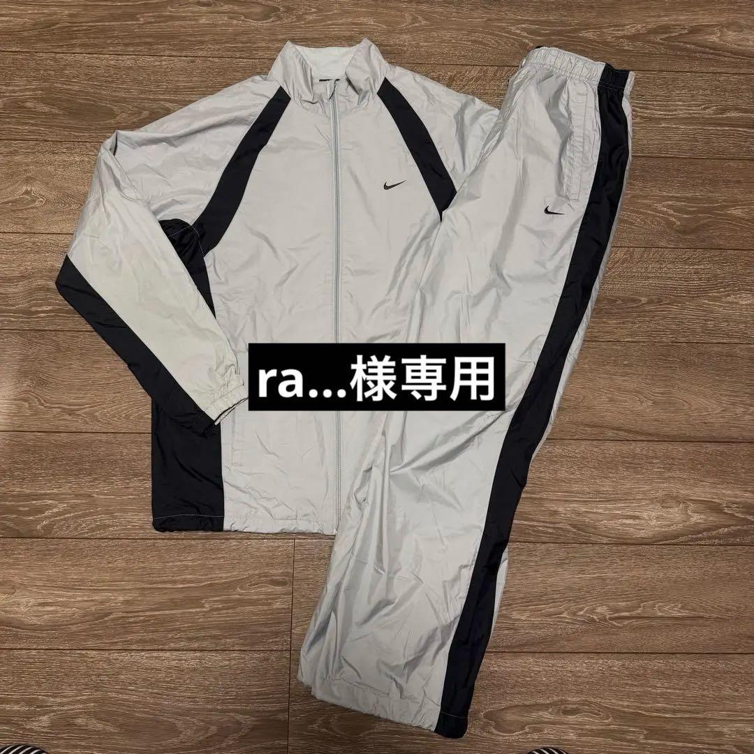 超美品 Nike old ナイキ 00s y2kナイロンジャケット 上下 L