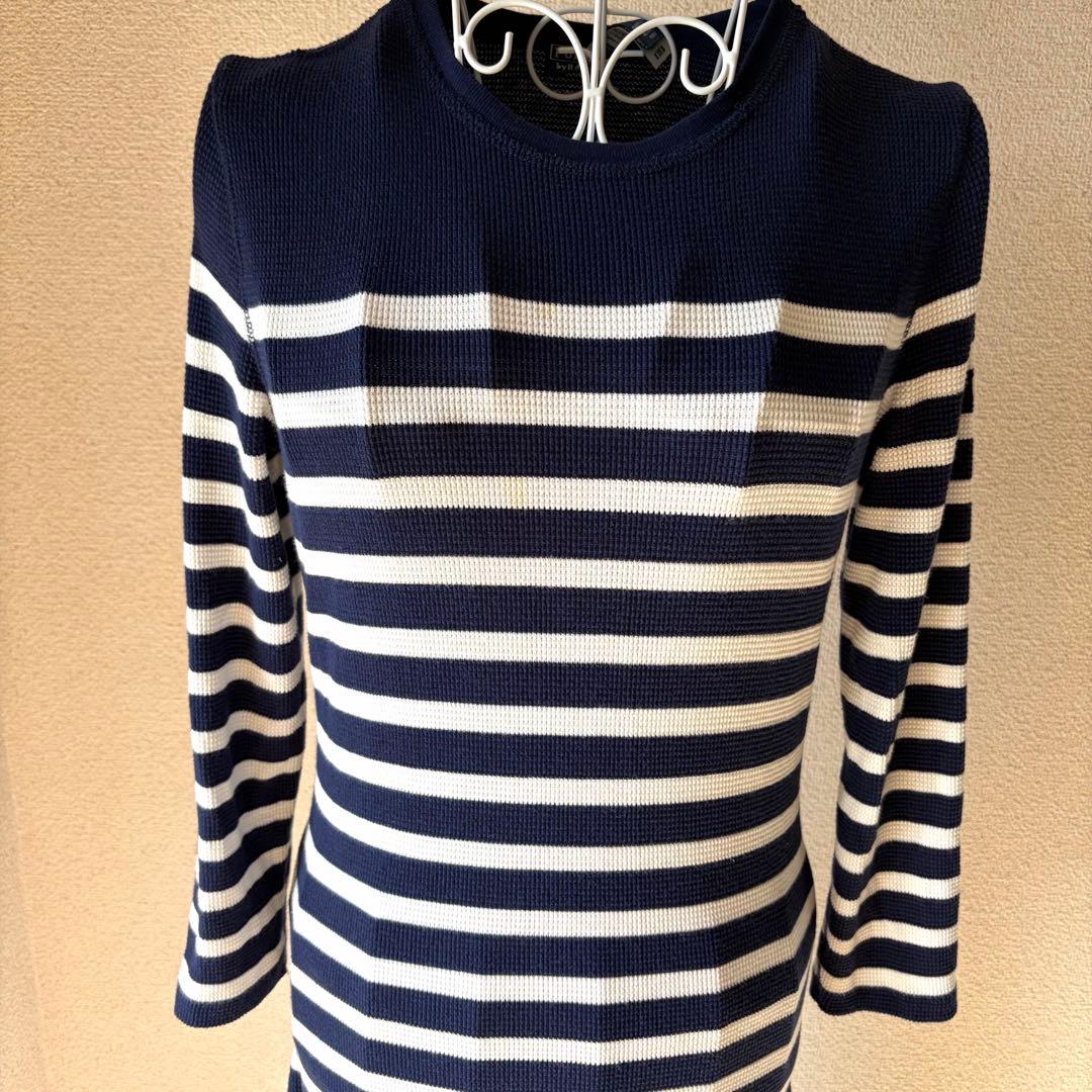 Polo Ralph Lauren 現行タグ　ボーダー ワッフルニット ドレス