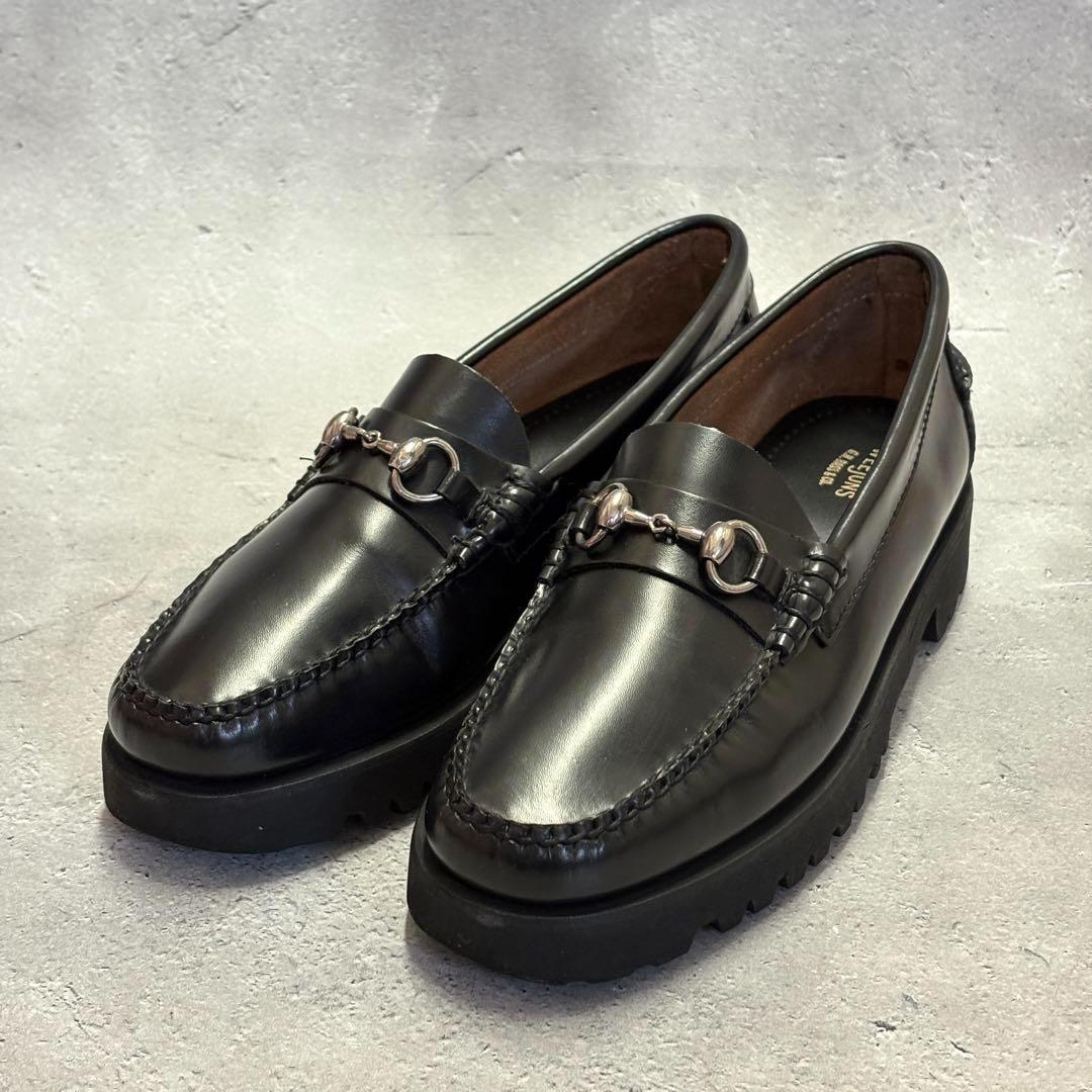 美品　ジーエイチバス　G.H.Bass (37) 革靴　ビットローファー　レザー