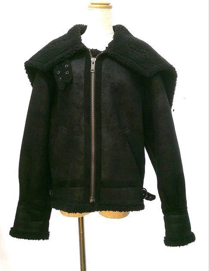 PERVERZE パーバーズ ３WAYワドカラー ムートン コート ジャケット